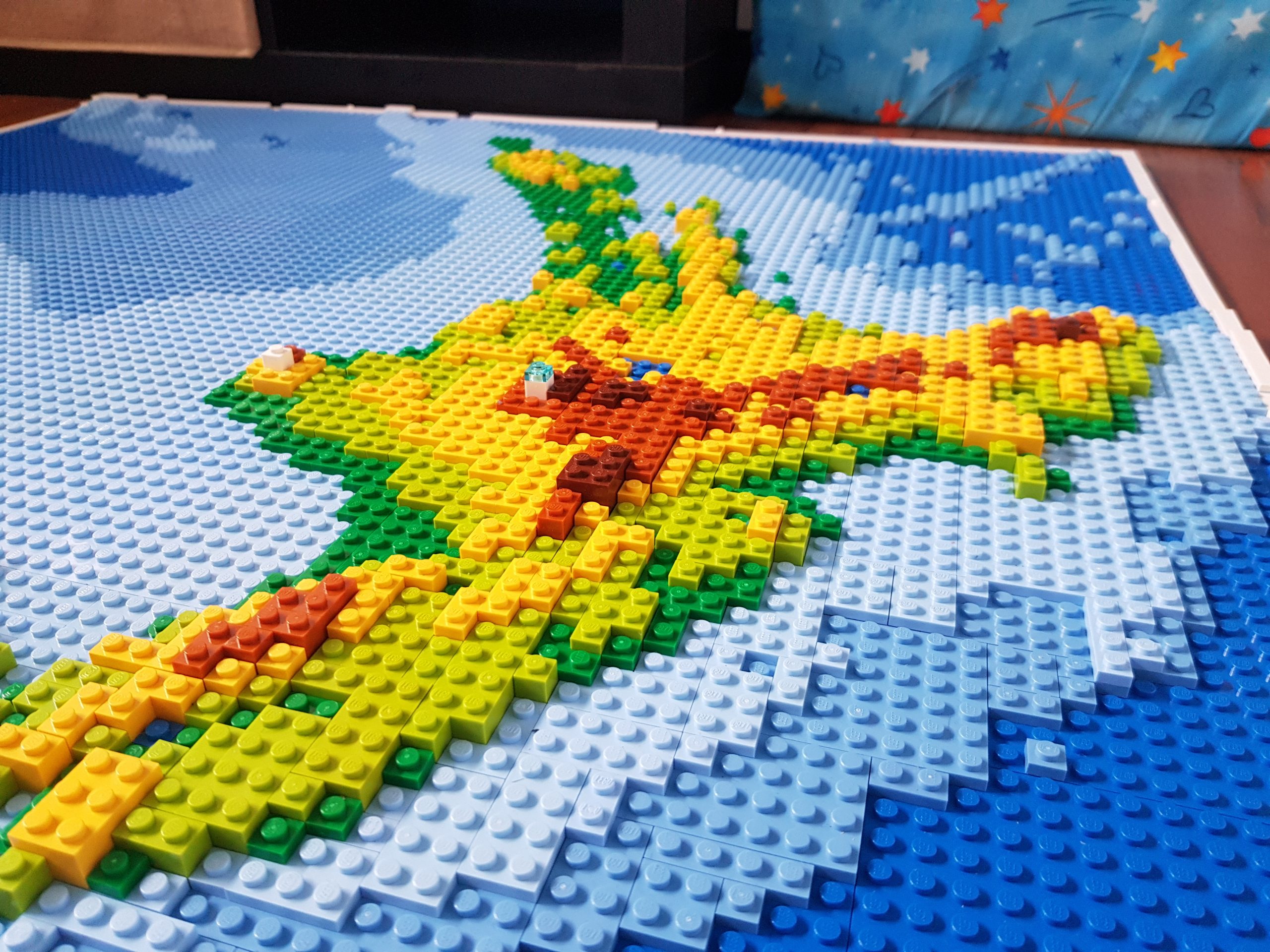 New Zealand LEGO Map